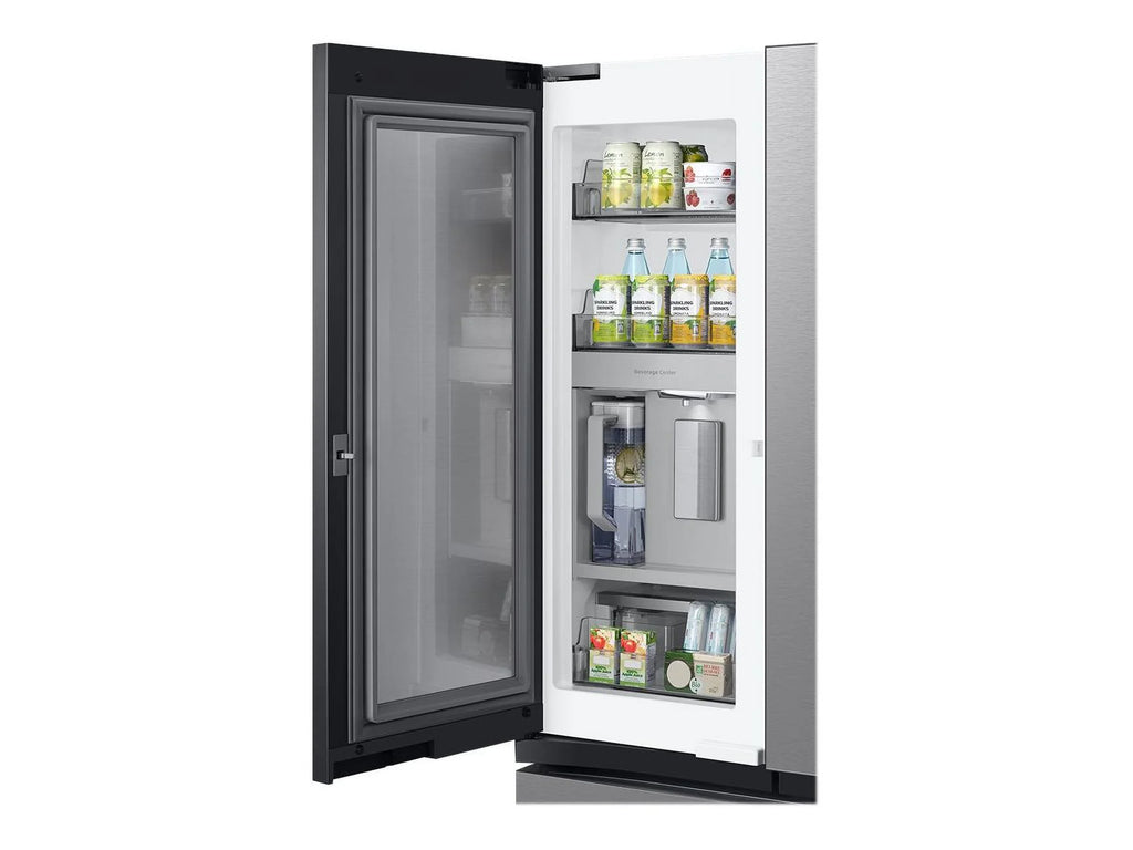 Samsung Bespoke 3-Door French Door Refrigerator (30 Cu. Ft.) With Beverage Center Rf30Bb6600Ql