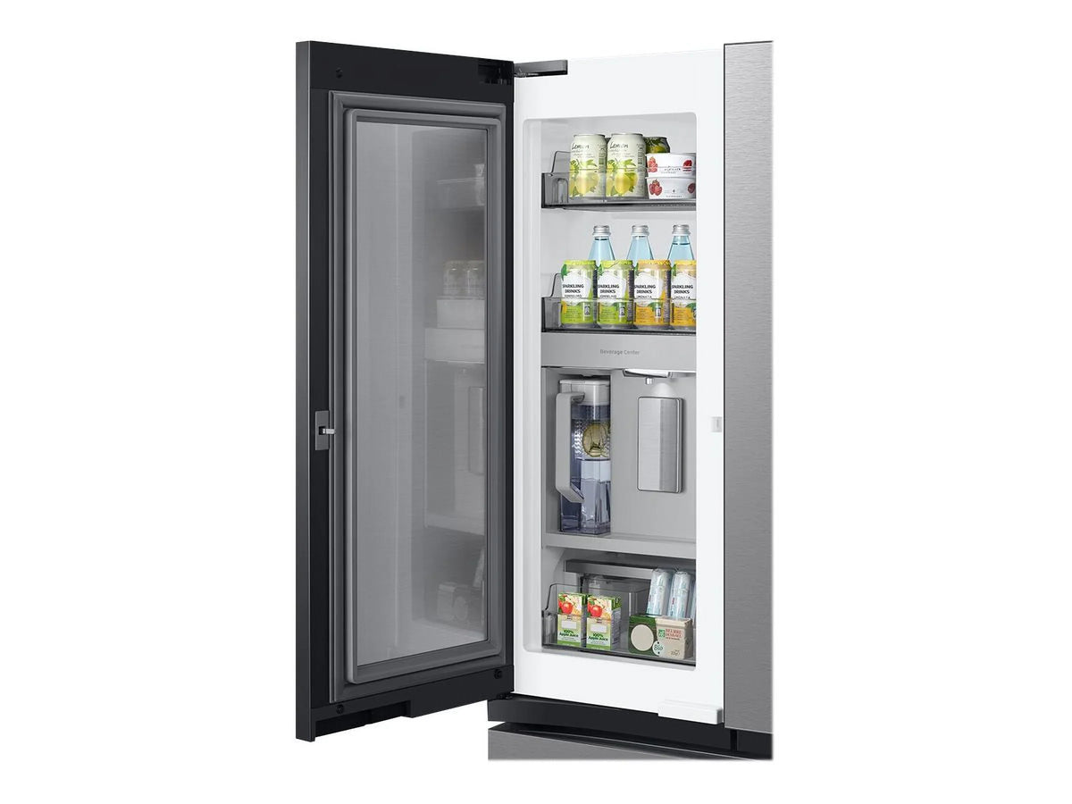 Samsung Bespoke 3-Door French Door Refrigerator (30 Cu. Ft.) With Beverage Center Rf30Bb6600Ql