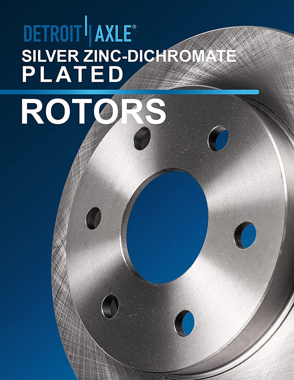 Detroit Axle - Brake Kit For Chevy Trailblazer Buick Rainier Gmc Envoy Isuzu Ascender Bravada Disc Brakes Rotors Ceramic Brakes Pads Replacement: 12" Front Rotor And 12.8" Rear Rotor