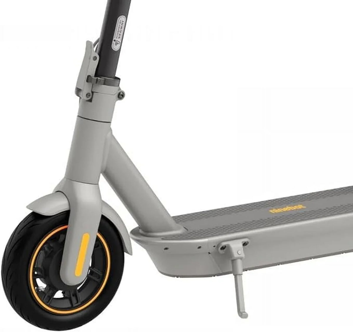 KickScooter - 18.6 10-inch Segway Pre-Owned (Fair) Range Mi GREY Long G30LP 25 Tires Ninebot MAX