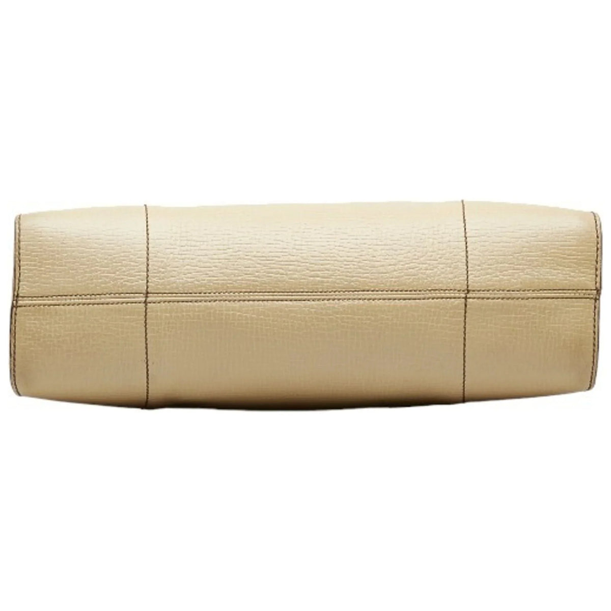 Cream Pre-Owned (Fair) Yellow LOEWE Handbag Leather White Ladies