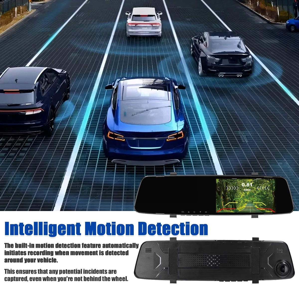 1080P Camera,Reco Dash Rear Support DVR Dual Rear 4.3 Dash Nebublu Apexeon Camera Camera Radars Cam Reverse Inch Screen Dash