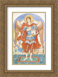 Michael Ornate Vodkin Petrov Matted Print Kuzma ' Art Gold 18x24 2x 'Archangel Framed
