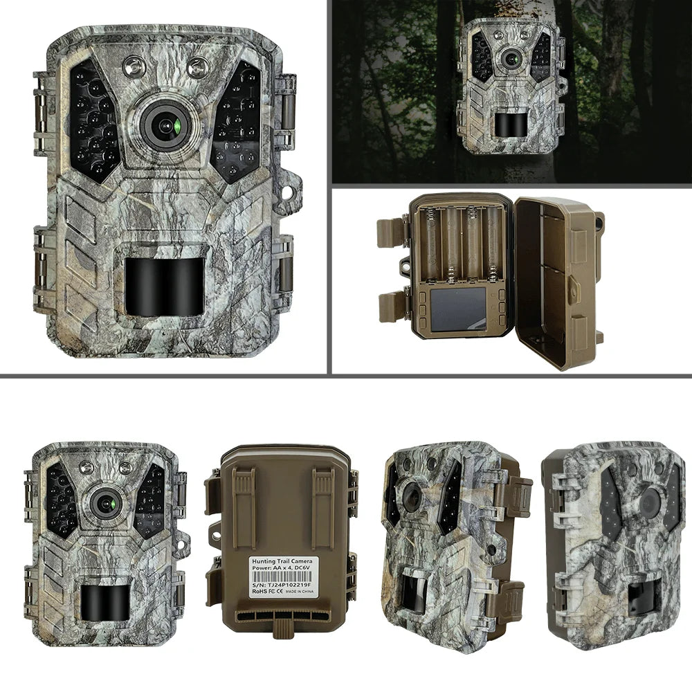 Trail Camera Hunting Mini Wildlife 24MP Vision Night Cam 1080P Waterproof with