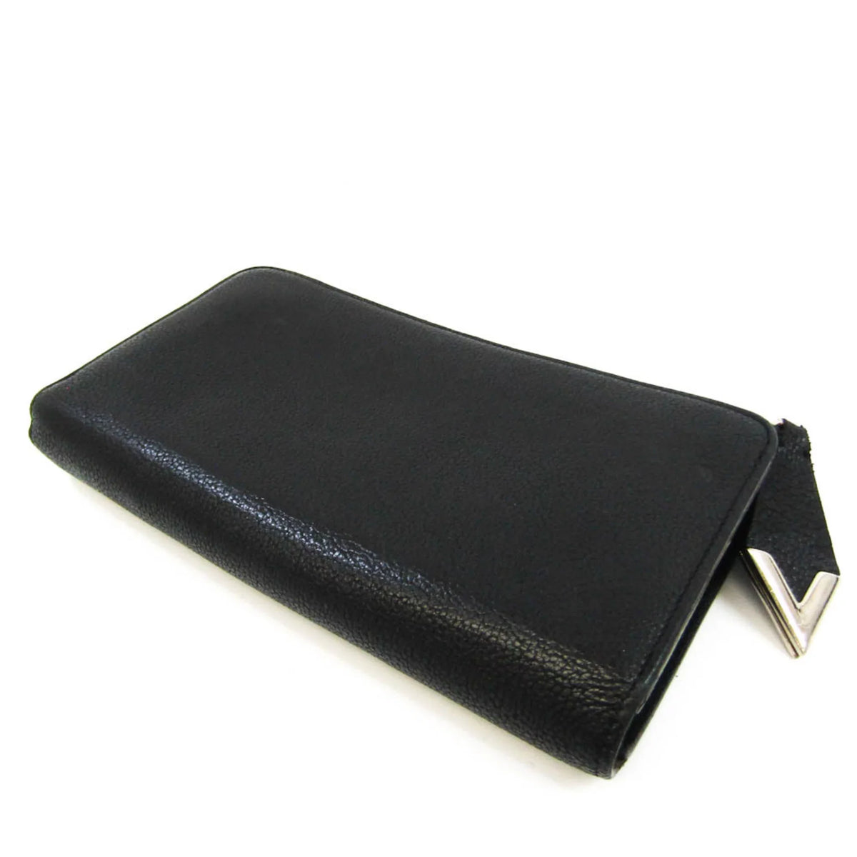 Pre-Loved Louis Vuitton Portefeuille Comet M60146 Women'S Veau Cachemire Leather Long Wallet (Bi-Fold) Noir (Good)