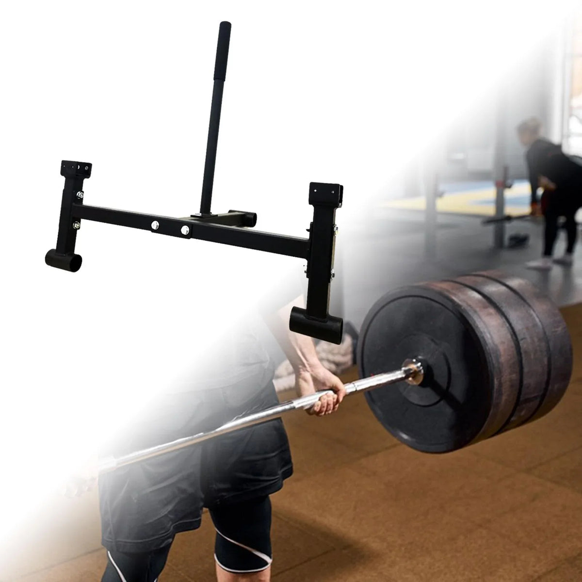 Deadlift Stand Sport Gym for Compact Weight funtasica Workout Barbell Equipment Plates