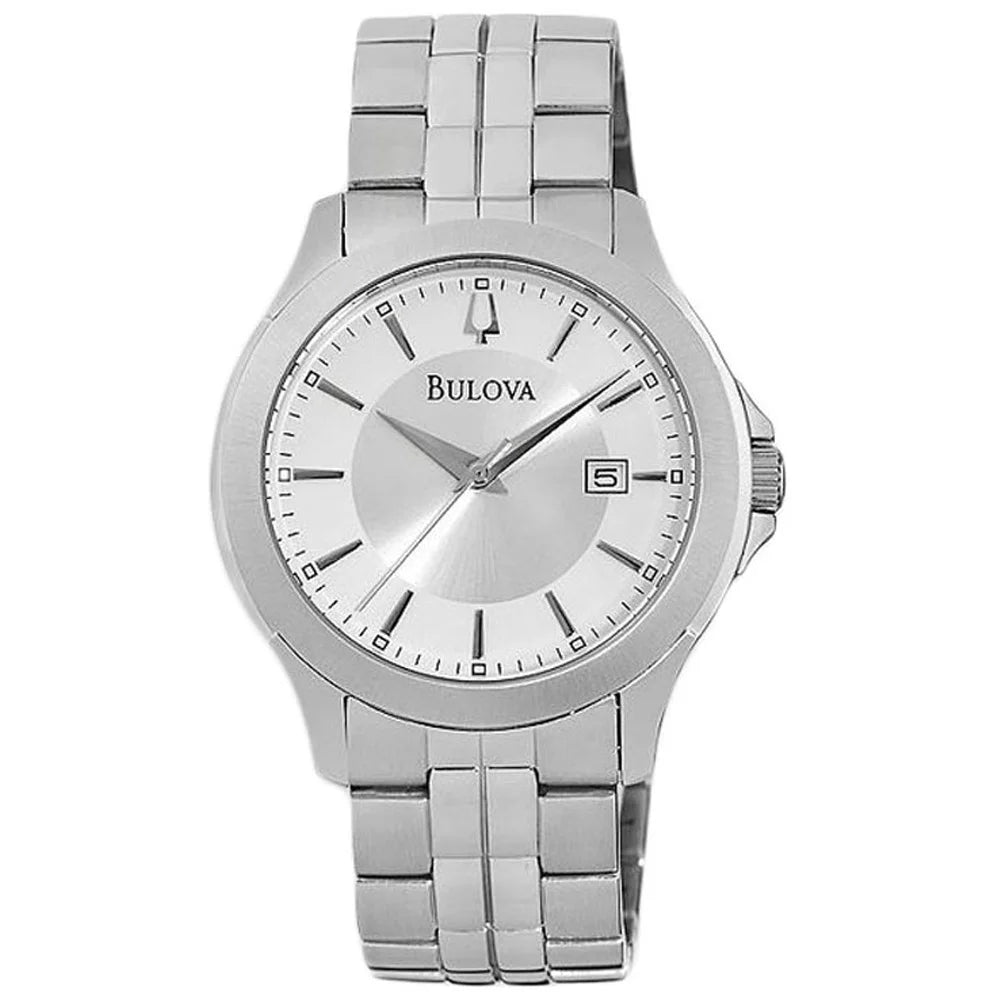 Men's Bracelet Quartz 96B167 Silver Steel Stainless Dial Watch