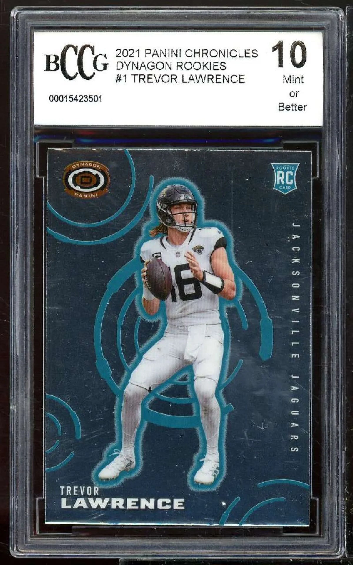 2021 Panini Chronicles Dynagon Rookies #1 Trevor Lawrence Card Bccg 10 Mint+