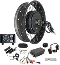 100Km/H Max Speed 190Mm Dropout 20*4.0Inch 80Mm Wheelrim Width Electric Fat Bike Conversion Kit With Sabvoton Controller,Tft Color Display System,Single Speed Freewheel