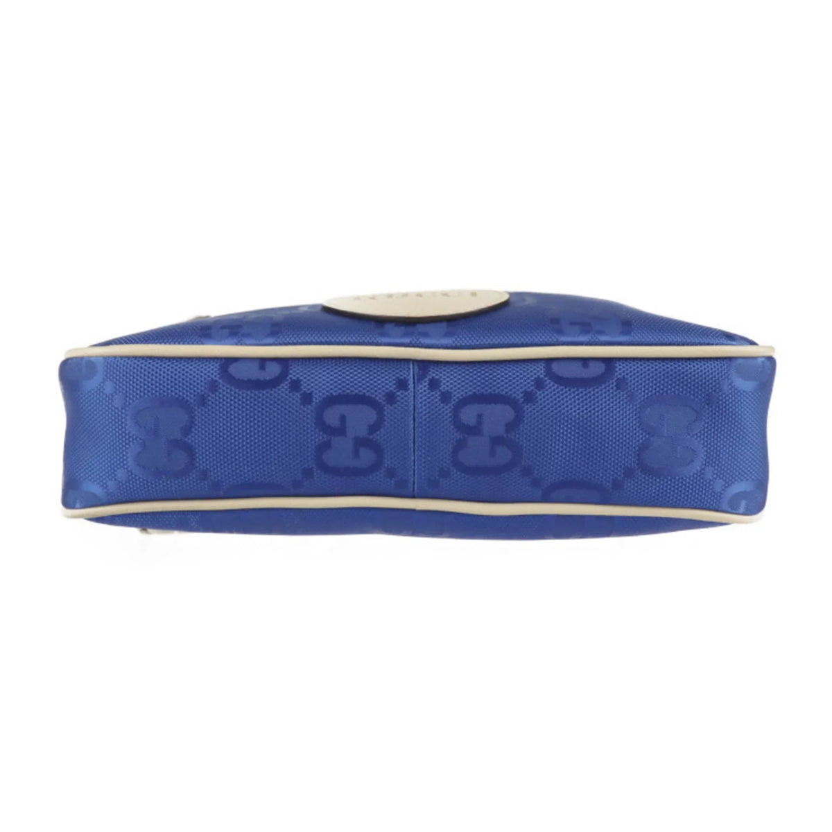 Off Beige Leather The Waist Shoulder Blue (Like Japan Grid Pouch Bag 631341 Belt Limited Nylon One New) Body Pre-Owned