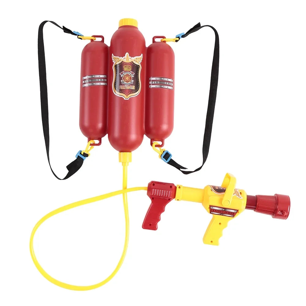 liquid fo Nozzle and Fireman Children Set Toy Gecheer Tank Beach with Toys Extinguisher liquid Blaster Toy Backpack Spraying exterior