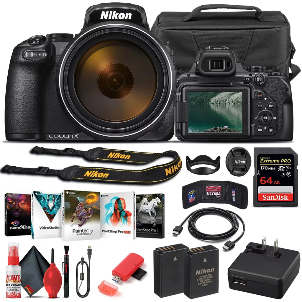 '- P1000 Camera Digital Nikon 26522 COOLPIX Basic Bundle