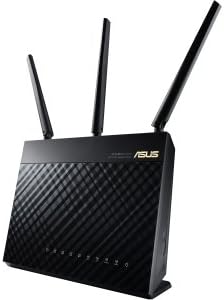 ASUS AC1900 Wireless Dual Band (5GHz + 2.4GHz) Gigabit Wi-Fi Router [RT-AC68U] Ultra-Fast 802.11ac 1900 Mbps Speed, 5X Gigabit LAN Ports, Broadcam TurboQAM Wi-Fi Acceleration, AiProtection Security