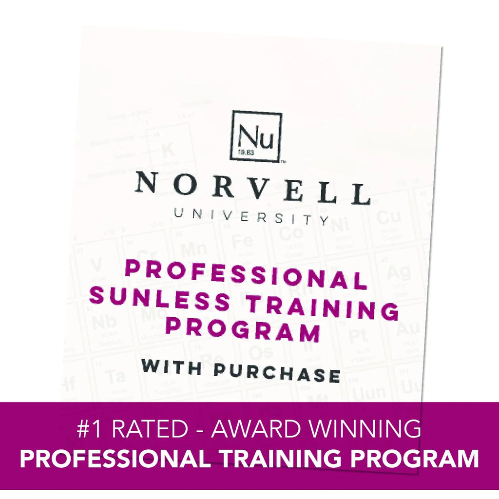 Norvell Sunless Kit - M1000 Mobile Hvlp Spray Tan Airbrush Machine + 8 Oz Tanning Solutions In Ultra Vivid 'Cosmo', Venetian And Dark + Norvell Training Program (Retail Value $490)