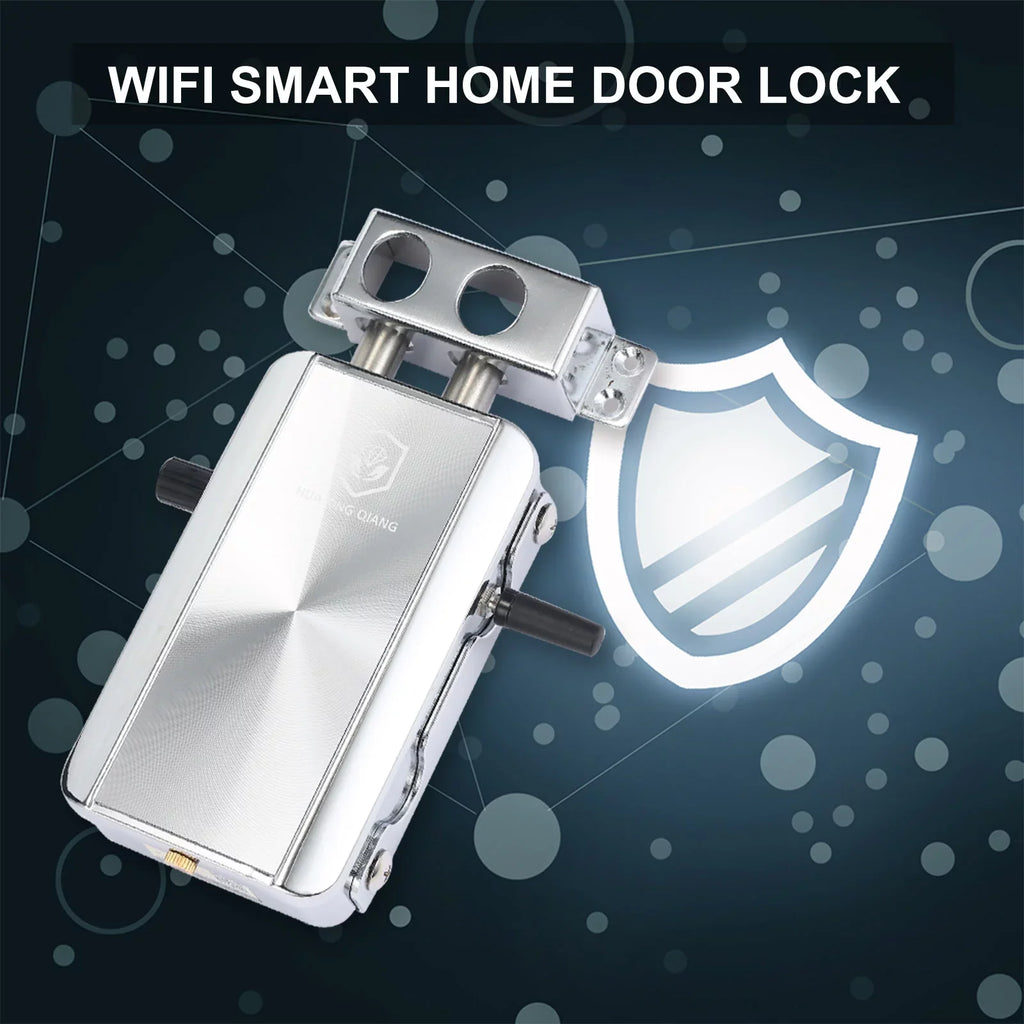 Door Lock,Deadbolt Apartment Lock -Theft Deadbolt Remote Keyless Lock Door Lock Kit Ewelink Remote Siuke Simbae Remote Less Lock Wifi Buzhi