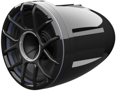 Wet Sounds REV 10 HD 10" Marine Tower Speakers, Black, Fixed Clamp Mount