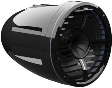 Wet Sounds REV 10 HD 10" Marine Tower Speakers, Black, Fixed Clamp Mount