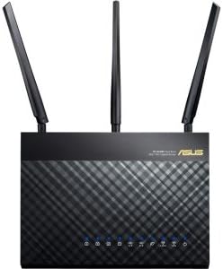 ASUS AC1900 Wireless Dual Band (5GHz + 2.4GHz) Gigabit Wi-Fi Router [RT-AC68U] Ultra-Fast 802.11ac 1900 Mbps Speed, 5X Gigabit LAN Ports, Broadcam TurboQAM Wi-Fi Acceleration, AiProtection Security