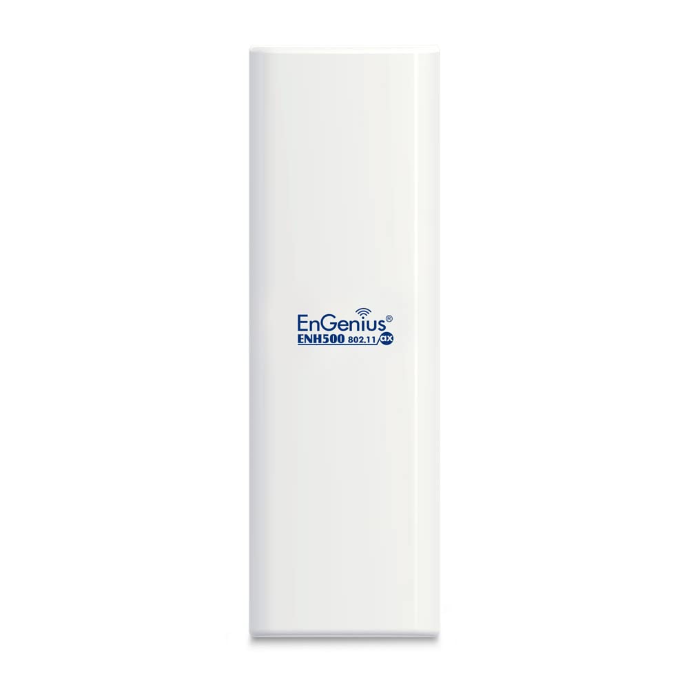 EnGenius ENH500-AX KIT 5GHz Wi-Fi 6 (802.11ax) 2x2 Outdoor Wireless Bridge, up to 1,200 Mbps, high 26 dBm Transmit Power, high gain 16 dBi Integrated Directional Antenna, IP55-rated (2-Pack)