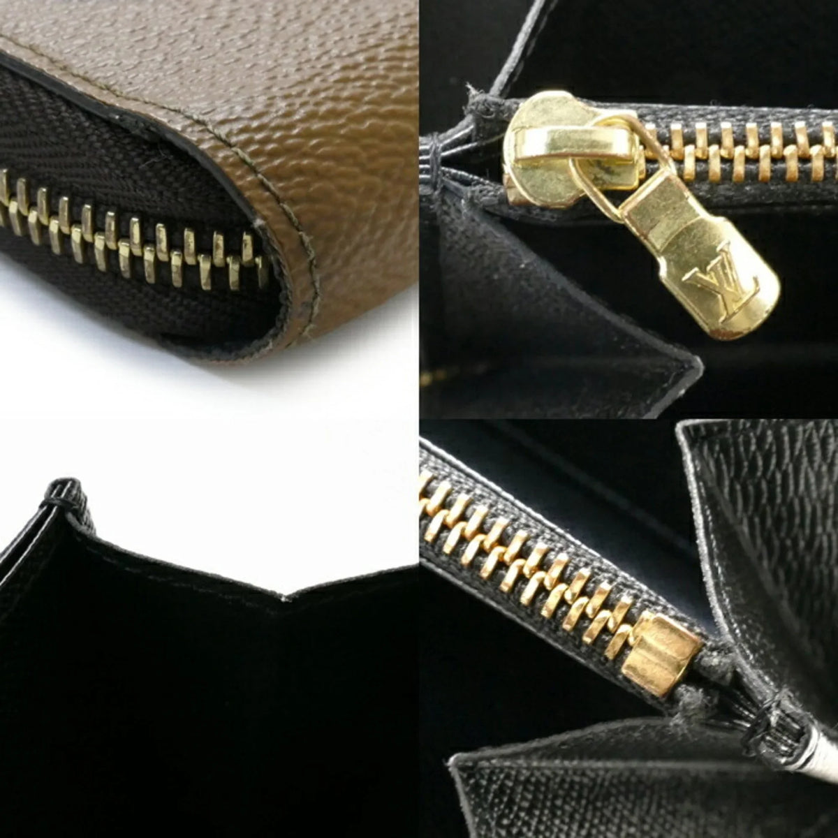 Pre-Loved Louis Vuitton Monogram Giant Long Wallet Round Zipper Zippy M69353 Unisex (Good)