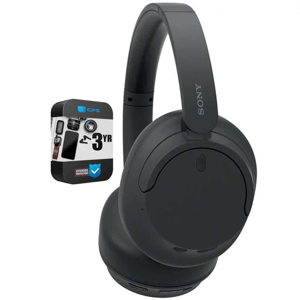 Sony Wh-Ch720N/B Wireless Noise Cancelling Headphone Black Bundle With 3 Yr Cps Enhanced Protection Pack