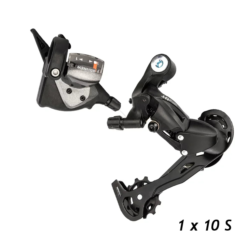 Ztto Bicycle Transmission Kit,Crankset 11-50T Cassette Speed Mtb Derailleurs Bike Crankset 11-50T Flywheel 10 Speed 10 Speed Chain 1X10 Speed Cassette Flywheel 10 Derailleurs Er Mountain Bike Anrio