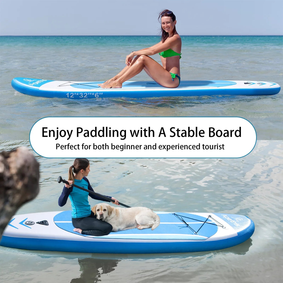 Paddle Fins, (6 8'7" Board Stand Up with APETHS Carrying Board Pump Backpack for Paddle, Inflatable Thick) 3 Board Adults Accessories Paddle inch & SUP Adjustable