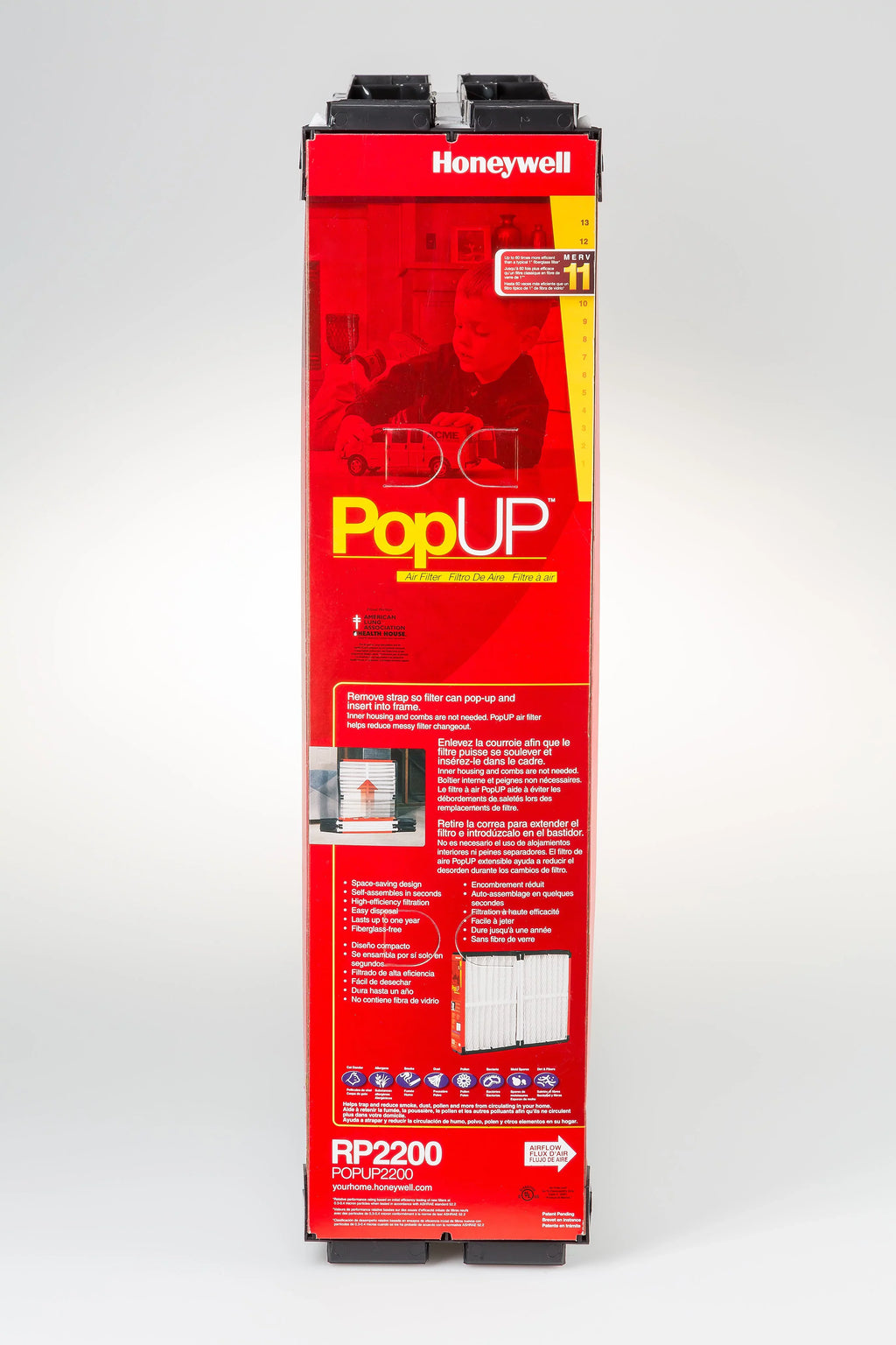 x 11 Aprilaire, - for Space-Gard Honeywell POPUP2200, Replacement inches MERV 25 6 x 20 Filter