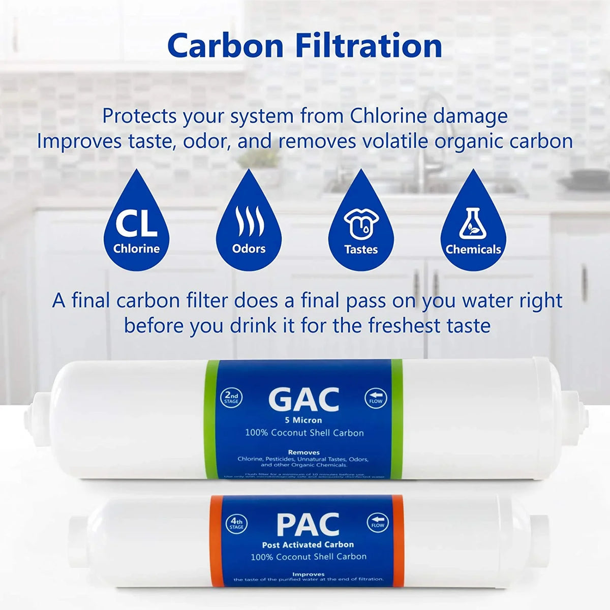4 GDP RO Set Membrane 6 Filters Countertop Replacement Month 100 Carbon Set Connect Sediment Filter Filter Quick 1?4” Cartridges Osmosis Filters System Filter Reverse And