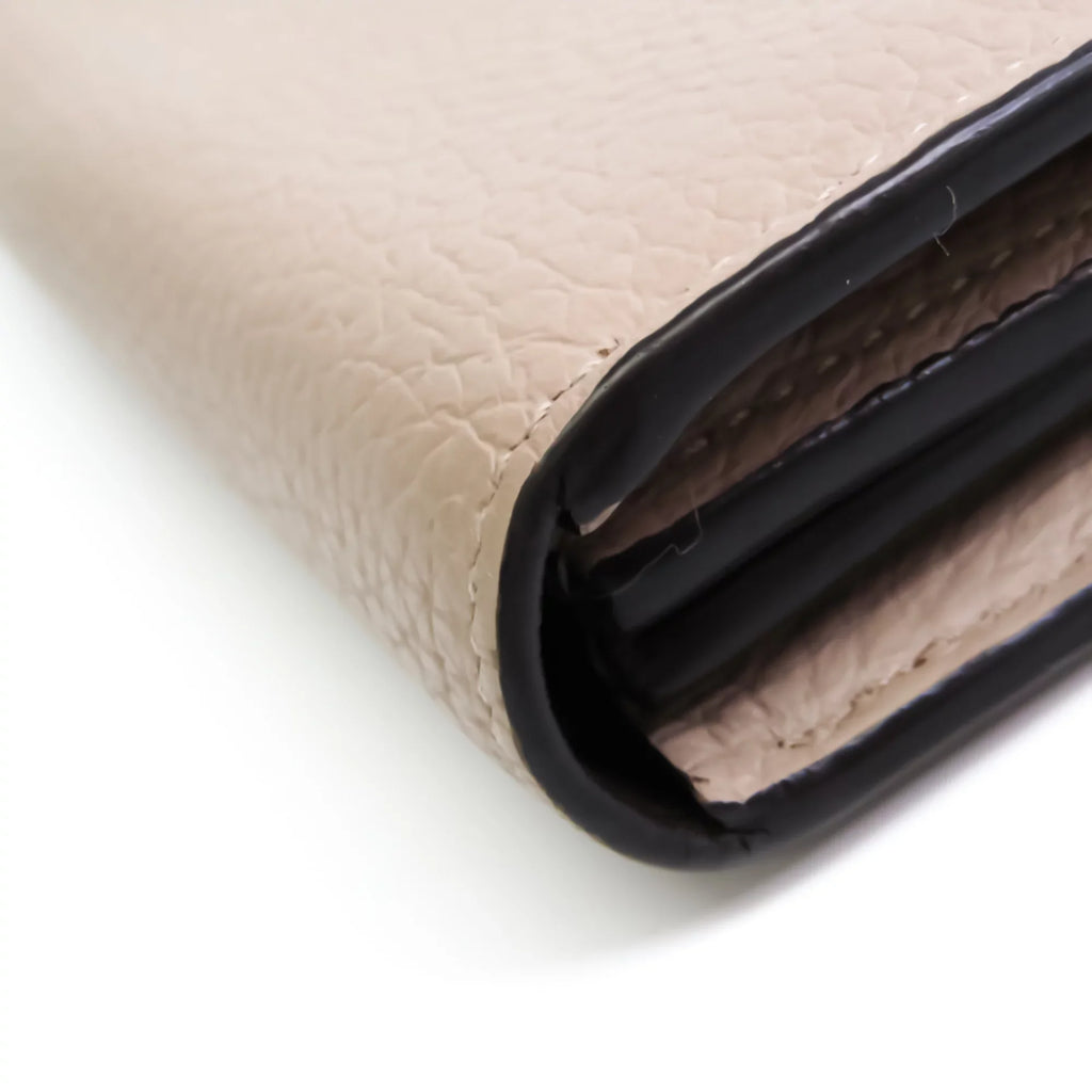 Second-Hand Louis Vuitton Comete Wallet M63104 Women'S Veau Cachemire Leather Long Wallet (Bi-Fold) Galle (Good)