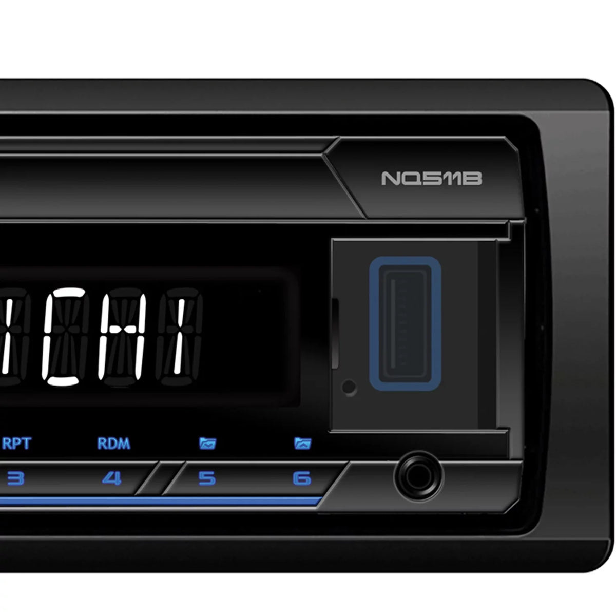 Single-DIN Bluetooth Nakamichi NQ511B NMNQ511B In-Dash Media with Digital Receiver