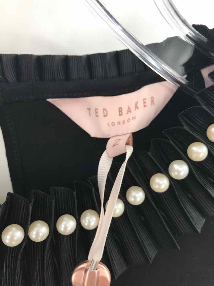 Blouse Pre-Owned Black 6 dimension Baker Ted
