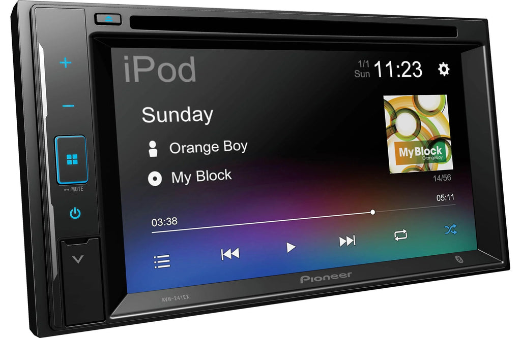 Pioneer Avh-241Ex Dvd Receiver With License Plate Backup Camera