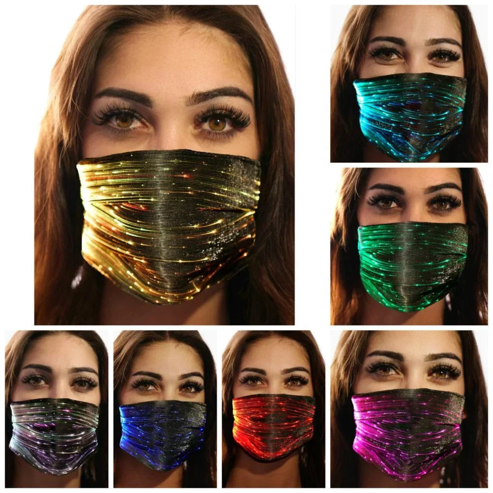Western Fashion Inc. Led Party Mask - Black 106332