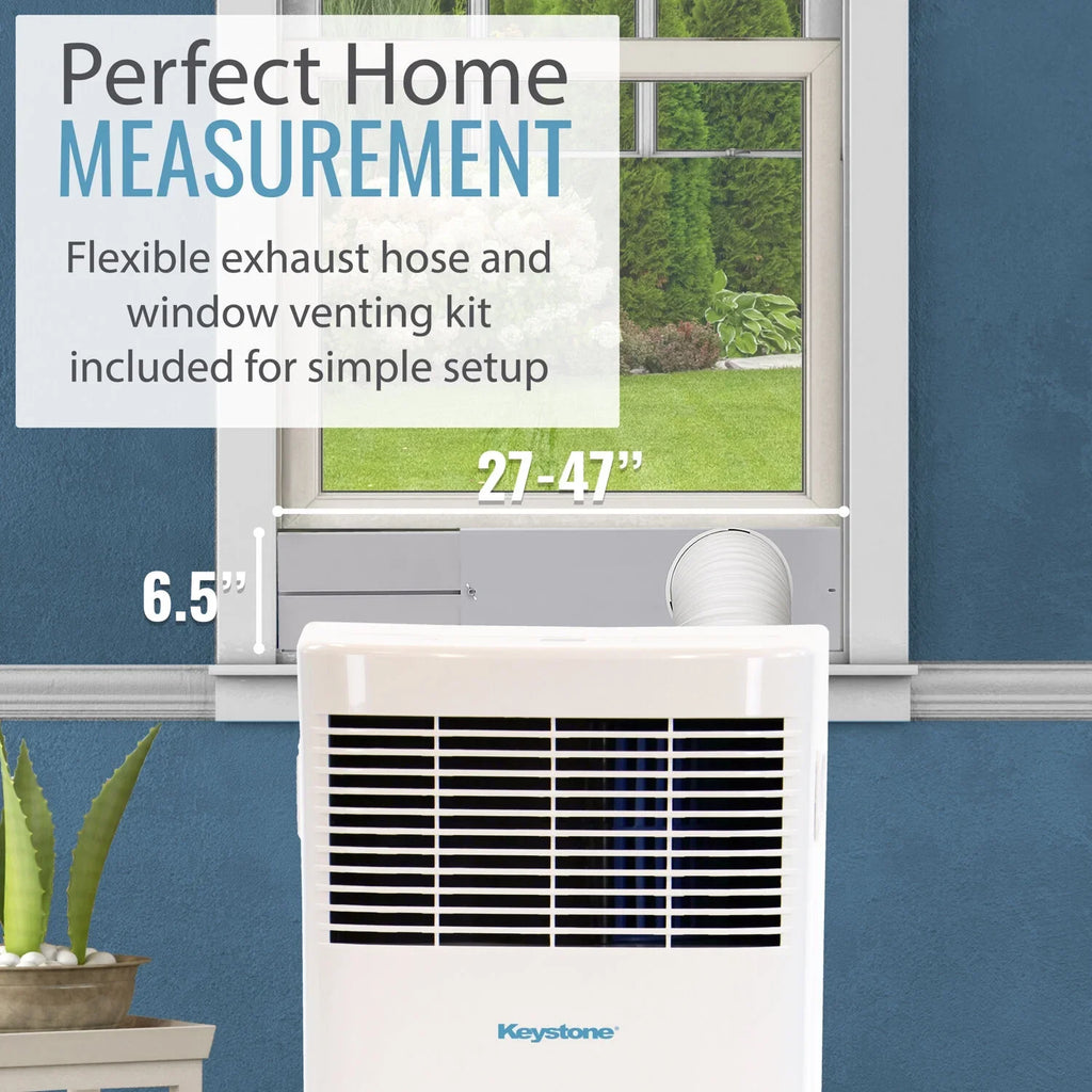 Keystone 5,000 Btu 115V Portable Air Conditioner With I Sense Remote Control For A Room Up To 250 Sq. Ft.