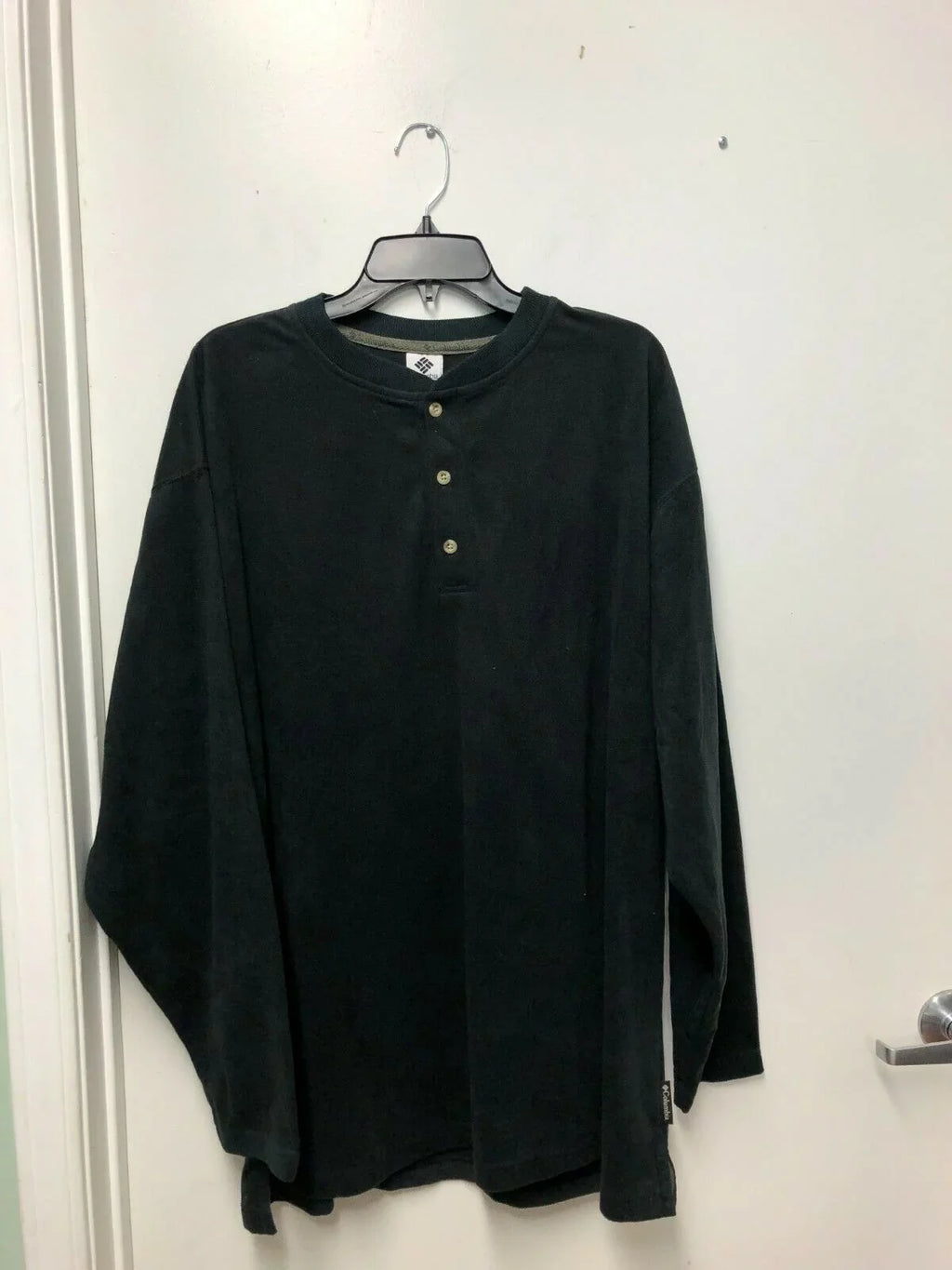 Men's XXLarge Henley dimension Fleece Arctic Sweater Columbia Black Pullover