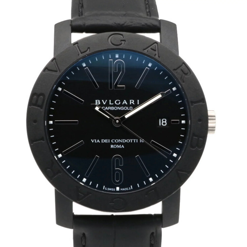 men's BVLGARI Bvlgari (Good) carbon self-winding BB40CL watch Pre-Owned