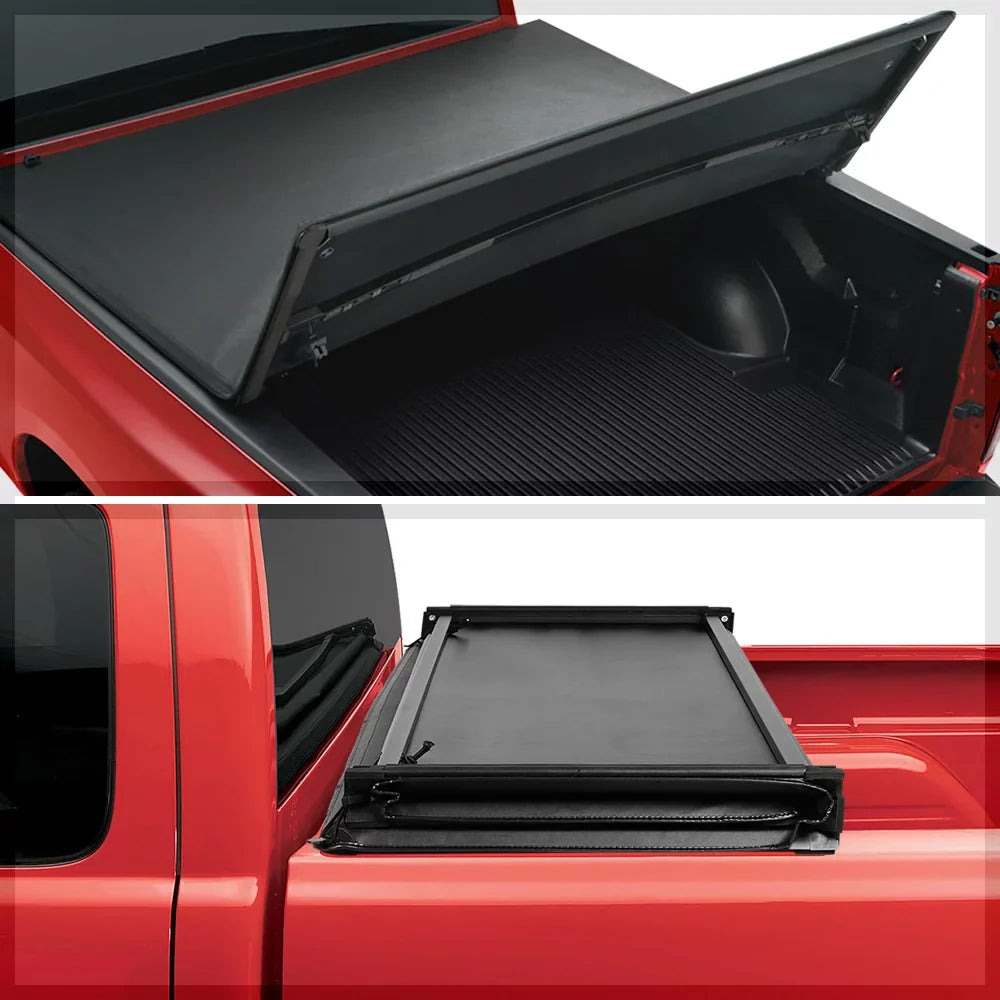 Tri-Fold Fleetside Tonneau Bed Ranger Soft Short 19-21 Truck Cover for 5Ft