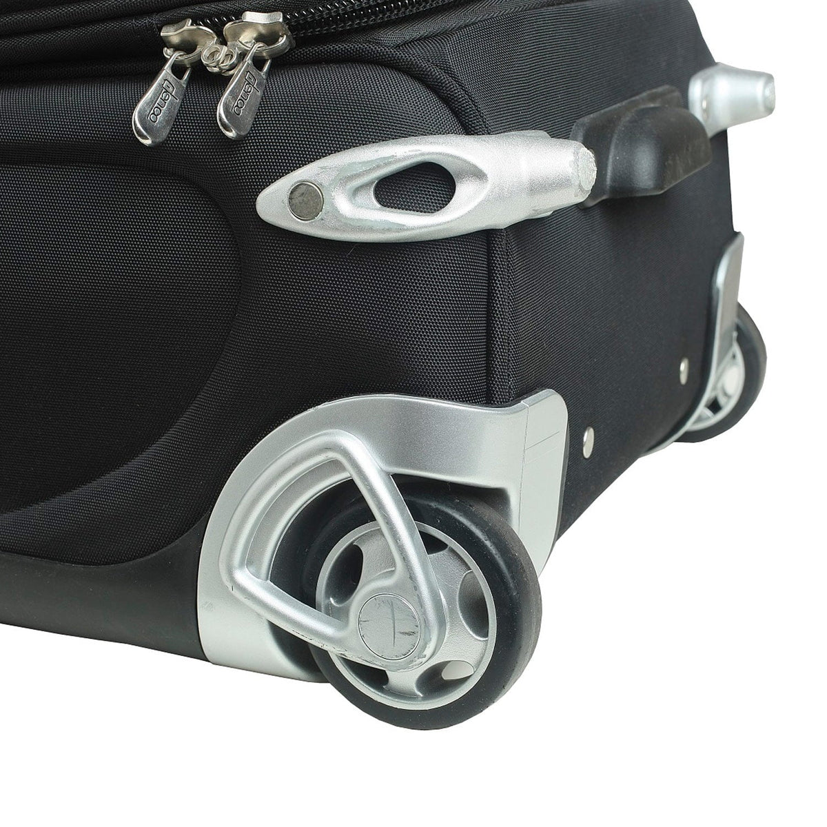 Black Carry-On Softside Razorbacks 21" Suitcase MOJO Rolling Arkansas