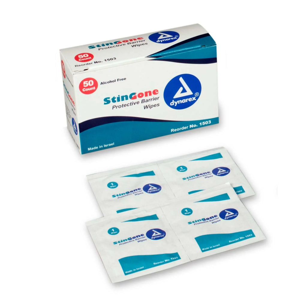 Box 50, Barrier Wipes of Unscented Skin StinGone