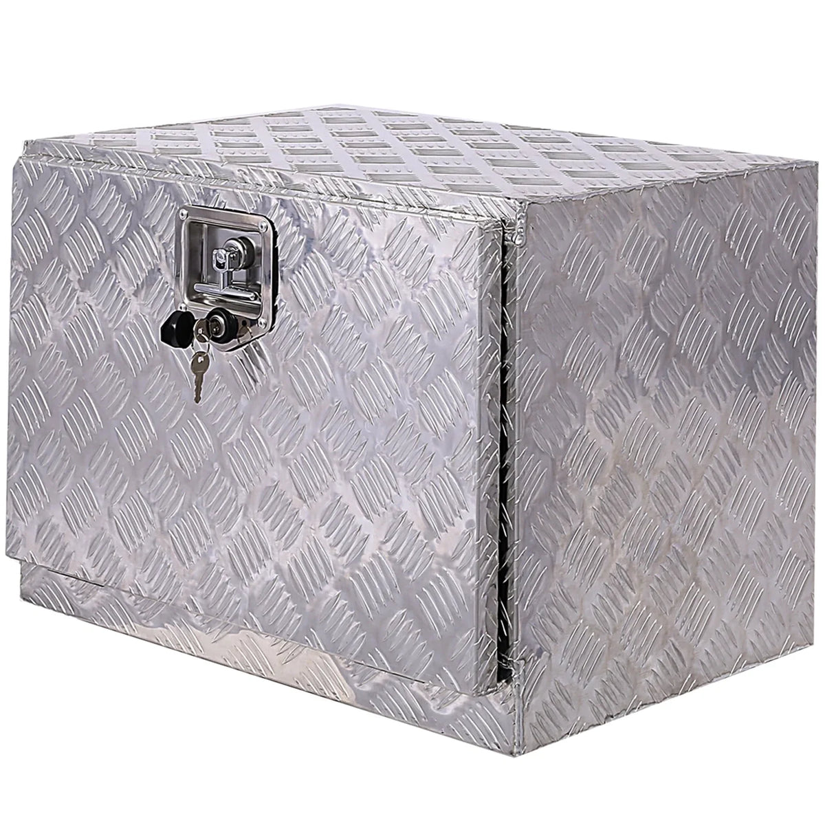 w/ Organizer, Box Truck Lock Box, Jarbalai Bed Keys, 24 Storage Silver exterior Box, Aluminum Tool inches Storage Tool Trailer Box, Underbody Tool RV Pickup