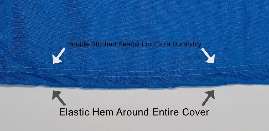 Weatherproof Jet Ski Cover For Yamaha Gp 800R 2001-2005 - Cerulean / Black Color - All Weather - Trailerable - Protects From Rain, Sun, Uv Rays, And More! Includes Trailer Straps And Storage Bag