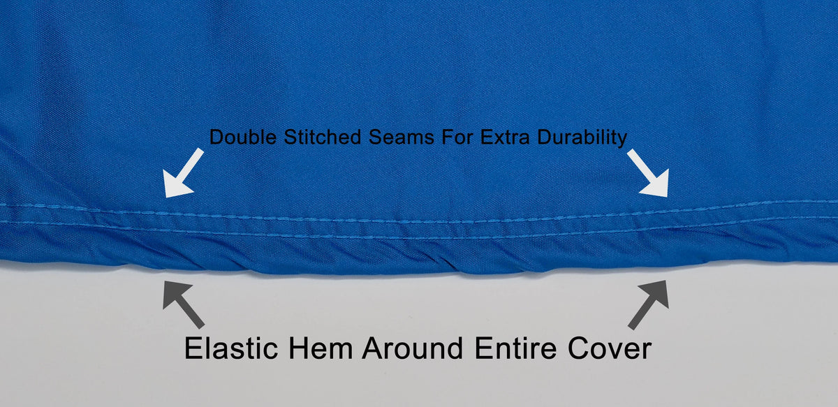 Weatherproof Jet Ski Cover For Yamaha Gp 800R 2001-2005 - Cerulean / Black Color - All Weather - Trailerable - Protects From Rain, Sun, Uv Rays, And More! Includes Trailer Straps And Storage Bag