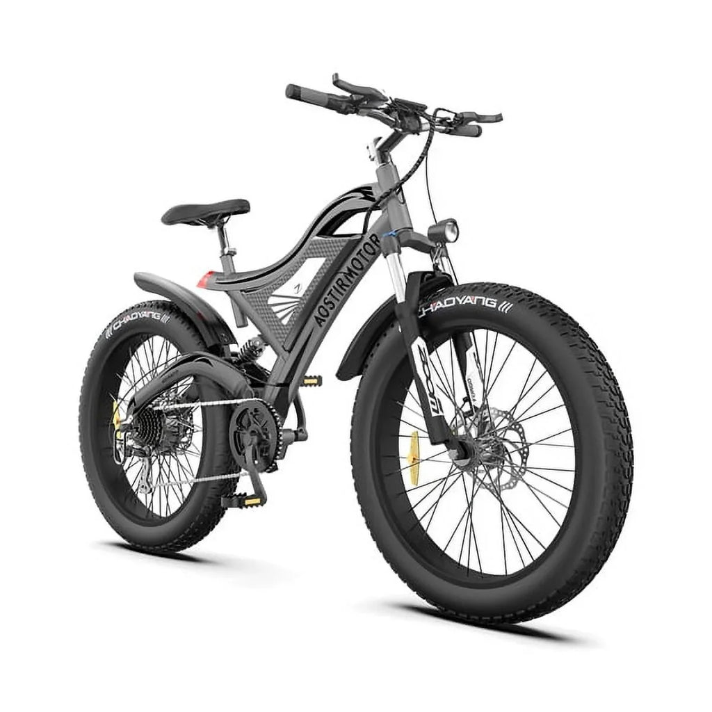 26 Bike In. Electric Fat Tire Electric Adults AOSTIRMOTOR Hot Bicycle Mountain
