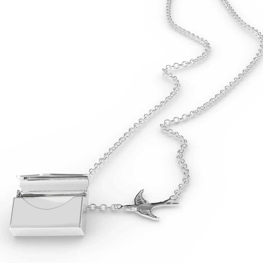 silver Coffee in a Neonblond Necklace Irish Love Locket Cocktail I Envelope