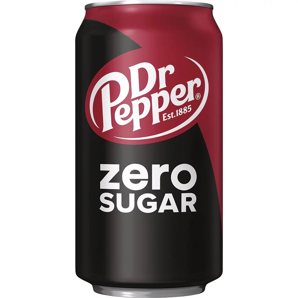 oz, Pop, Pack Cans 24 Sugar 12 Zero Pepper Dr Soda fl