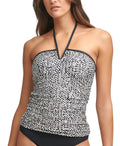 ABSTRACT Tankini V-Wire Calvin Halter CHEVRON Top, BLACK US Klein X-Small MULTI