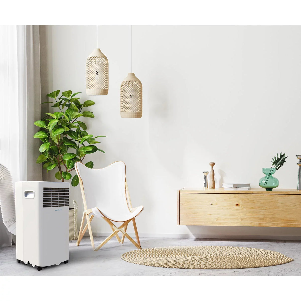 Keystone 5,000 Btu 115V Portable Air Conditioner With I Sense Remote Control For A Room Up To 250 Sq. Ft.