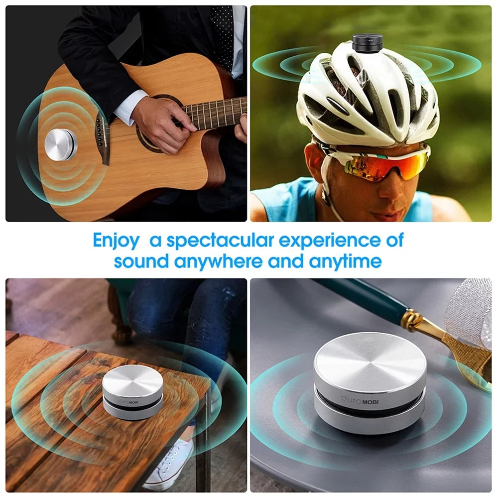 Bone Packs Speaker Speakers Mic Built-in Sound Conduction Loud Mini BT Dura 2 Box Stereo MOBI Wirelessly Sound Portable Silver