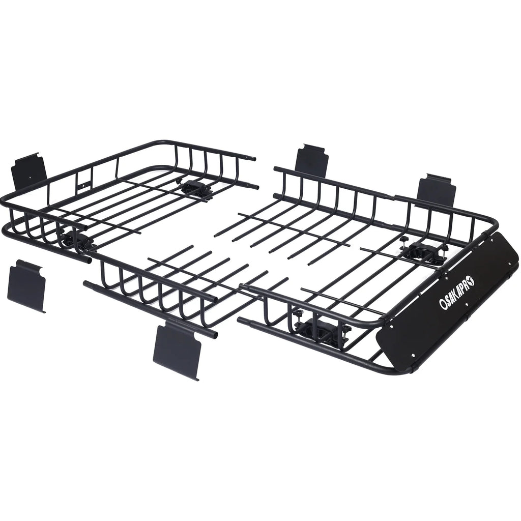 Rooftop Cargo Carrier Basketmotoring Roof Racktop Mount Roof Rack 64Black Steel